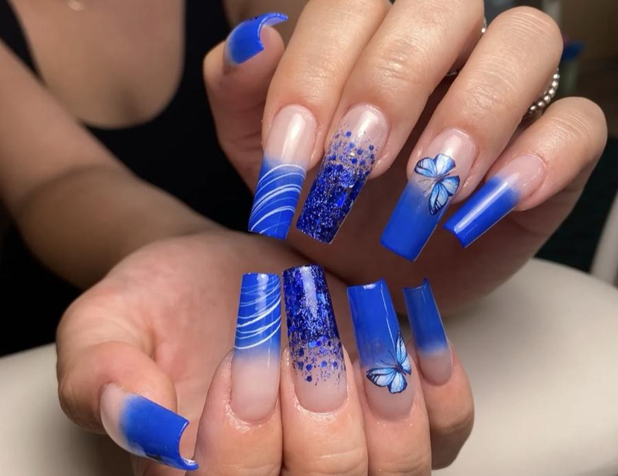 Gel X, pose américaine